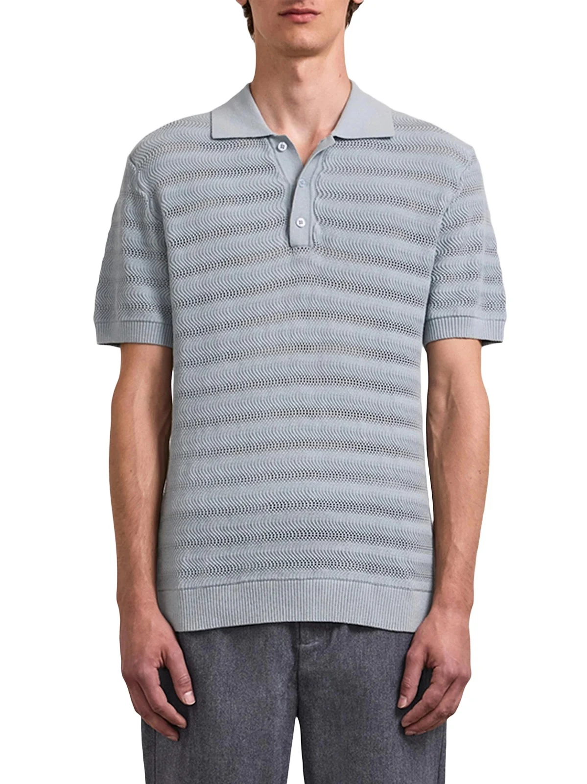 Men's Vidal Cotton Jacquard Polo Shirt Men's Vidal Cotton Jacquard Polo Shirt