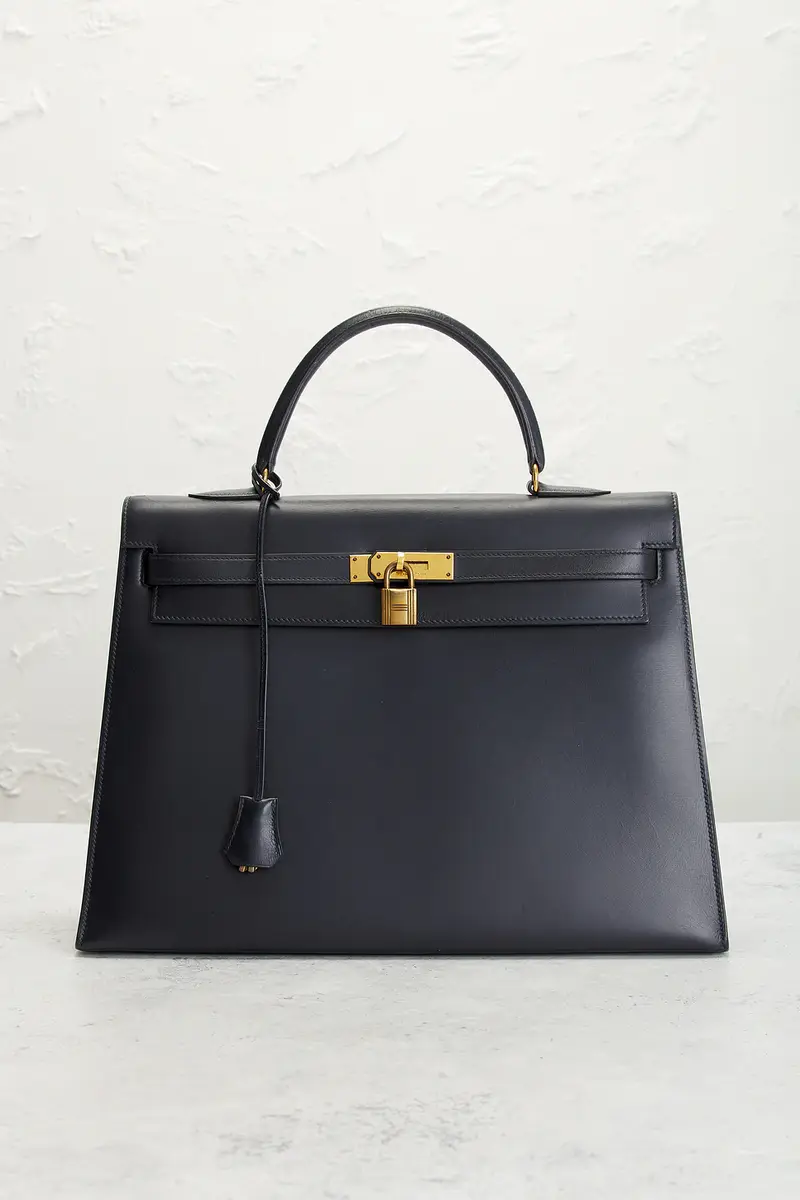 HERMÈS 1977 Box Kelly 35 Handbag | Thumbnail 2