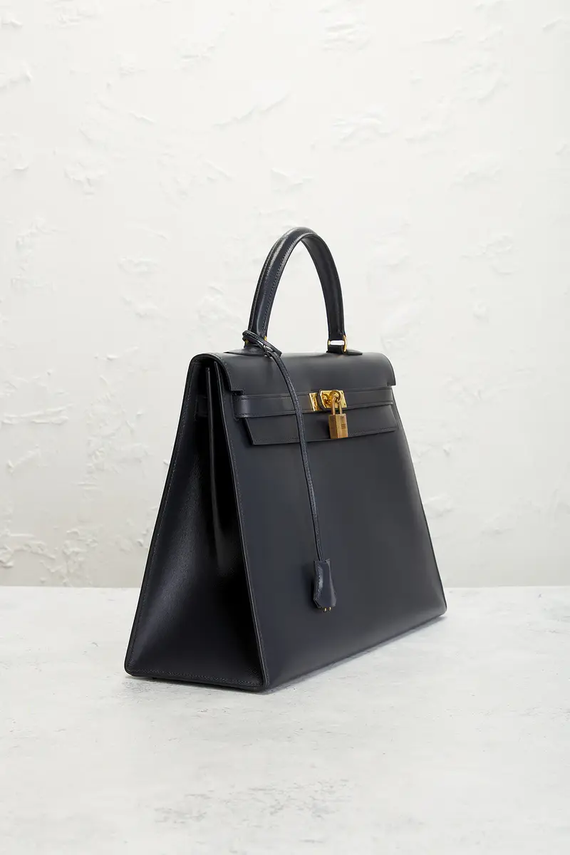 HERMÈS 1977 Box Kelly 35 Handbag | Thumbnail 4