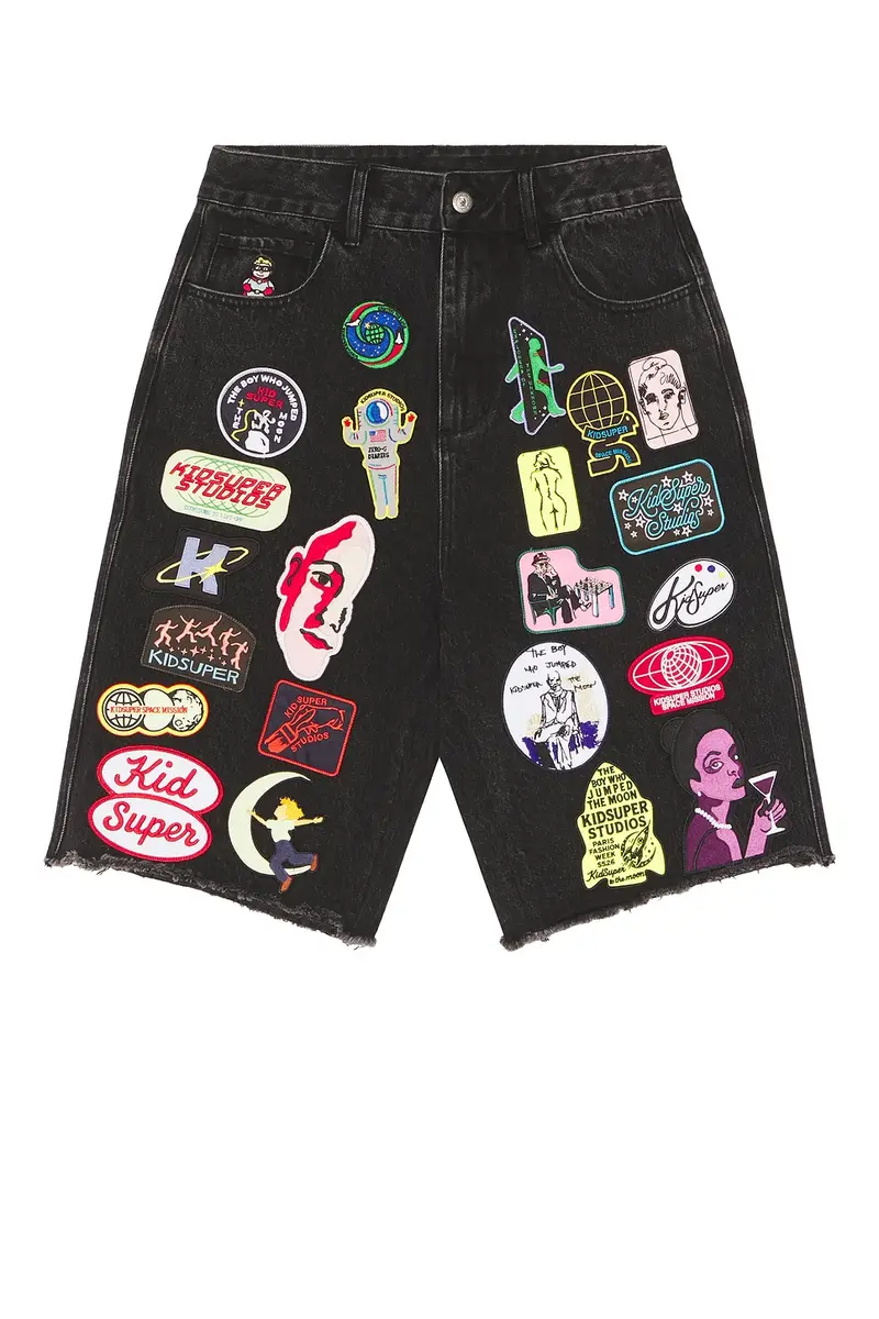 KidSuper Patches Denim Short | Thumbnail 4 KidSuper Patches Denim Short | Thumbnail 4