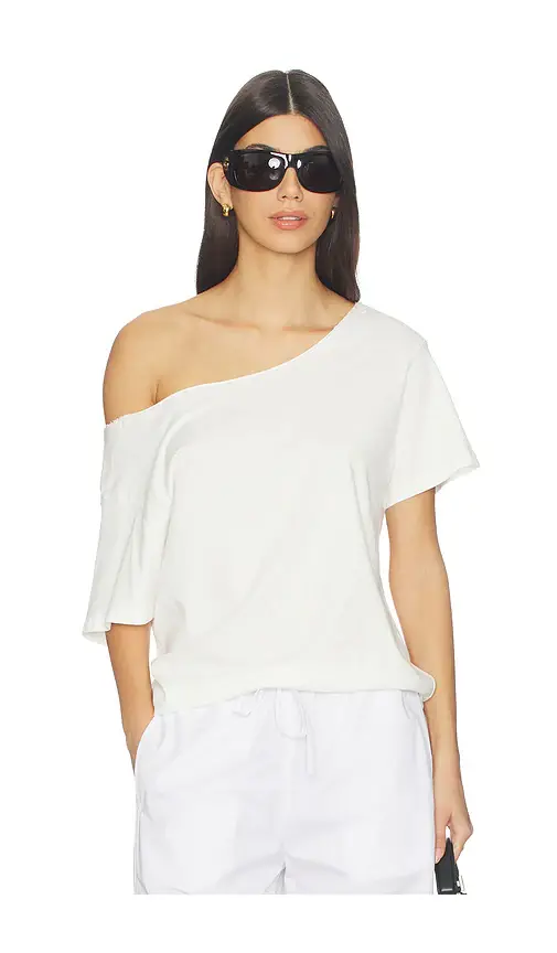 DAYDREAMER Solid Off The Shoulder Tee | Image 1 DAYDREAMER Solid Off The Shoulder Tee | Image 1