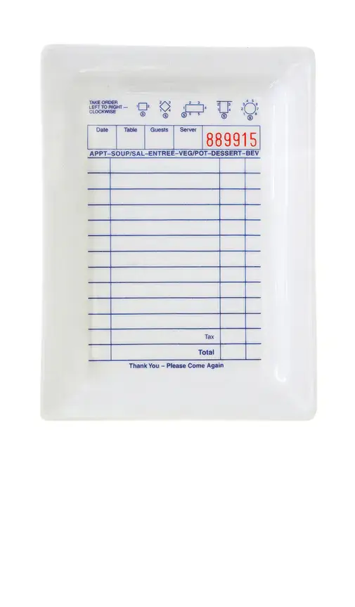 Fish's Eddy Guest Check Tray | Image 1 Fish's Eddy Guest Check Tray | Image 1