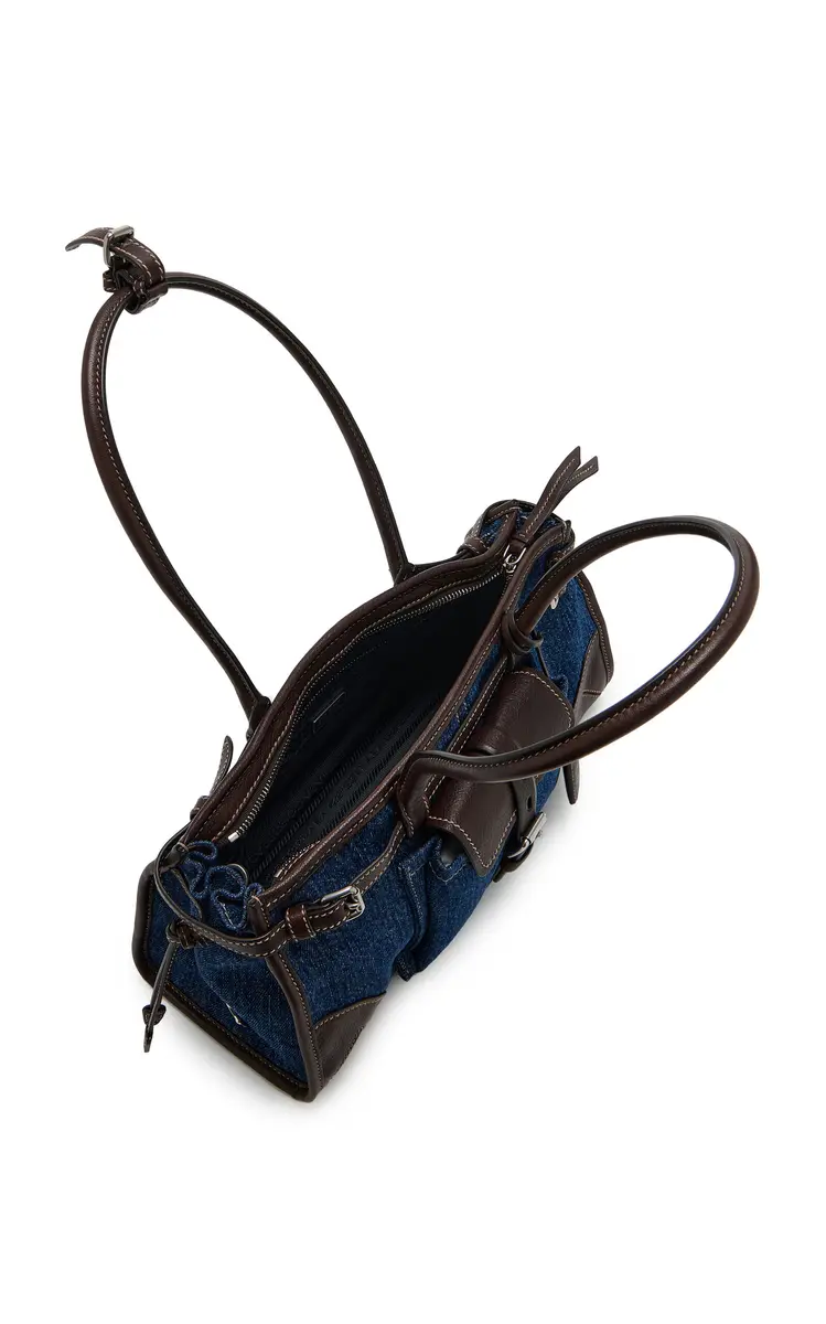 Prada Bonnie Medium Denim Bag | Thumbnail 5
