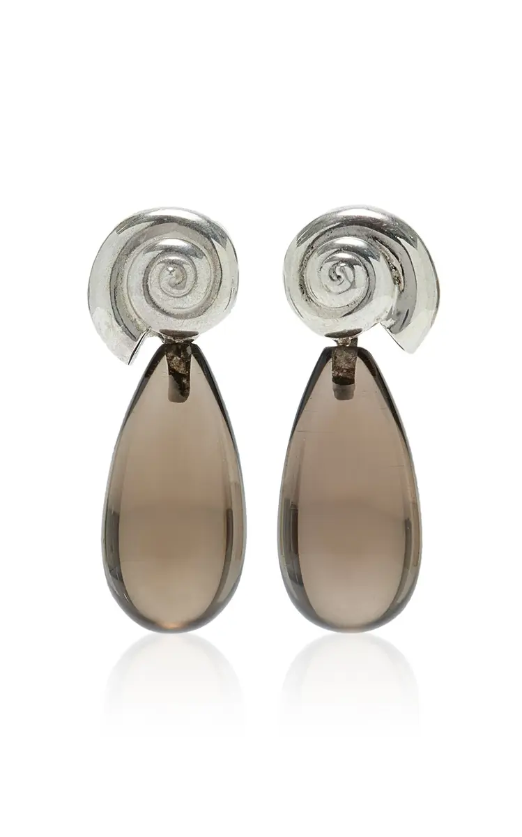 Le Sundial x Jeanerica Nautilus Smoky Quartz Earrings | Thumbnail 9 Le Sundial x Jeanerica Nautilus Smoky Quartz Earrings | Thumbnail 9