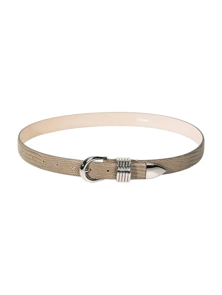 Déhanche Hollyhock Lizard-Effect Leather Belt | Thumbnail 1 Déhanche Hollyhock Lizard-Effect Leather Belt | Thumbnail 1