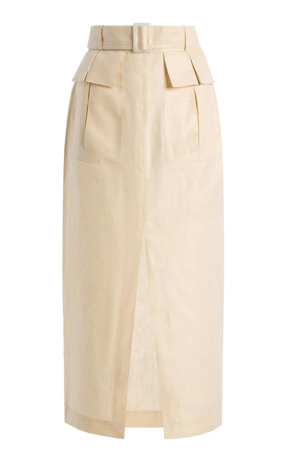 Linen Midi Cargo Skirt Linen Midi Cargo Skirt
