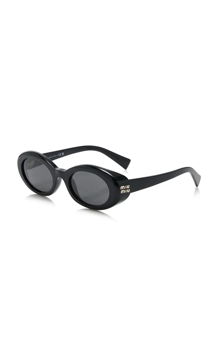Miu Miu Round-Frame Acetate Sunglasses | Thumbnail 3 Miu Miu Round-Frame Acetate Sunglasses | Thumbnail 3