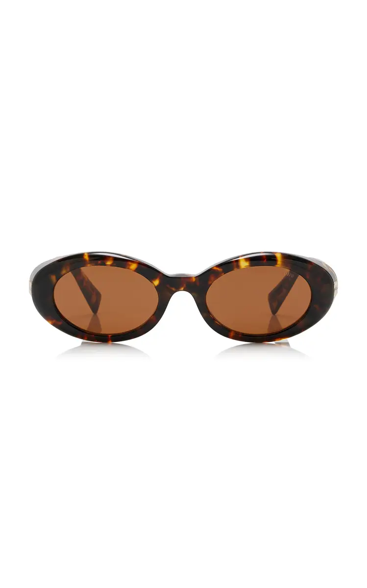 Miu Miu Round-Frame Acetate Sunglasses | Thumbnail 4 Miu Miu Round-Frame Acetate Sunglasses | Thumbnail 4