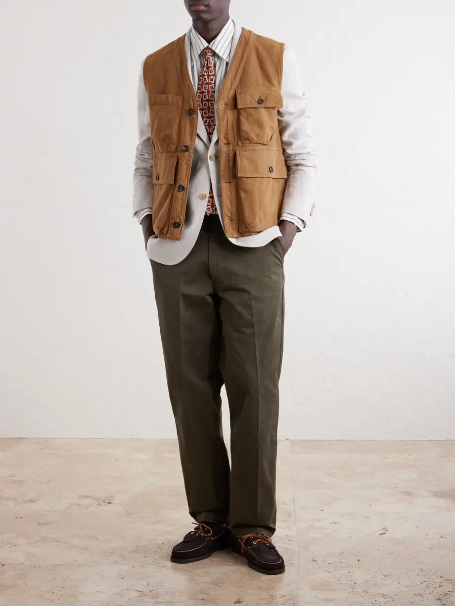Drake's Cotton-Drill Utility Vest - Men | Thumbnail 2 Drake's Cotton-Drill Utility Vest - Men | Thumbnail 2