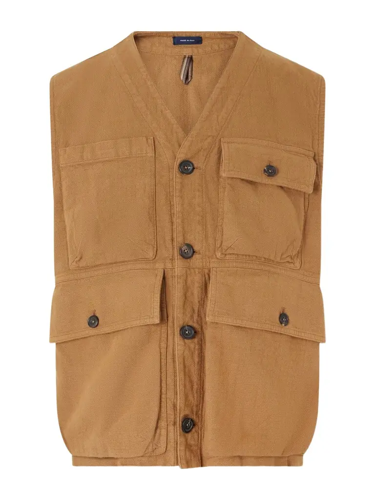 Drake's Cotton-Drill Utility Vest - Men | Image 1 Drake's Cotton-Drill Utility Vest - Men | Image 1