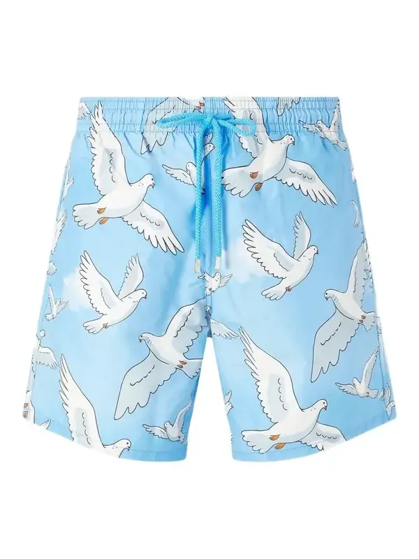 3.Paradis Moorea Straight-Leg Mid-Length Printed Swim Shorts - Men 3.Paradis Moorea Straight-Leg Mid-Length Printed Swim Shorts - Men