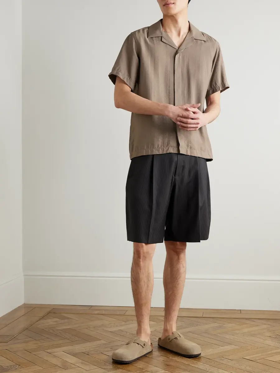 NN07 Hank 5971 Camp-Collar Modal-Blend Seersucker Shirt - Men | Thumbnail 2 NN07 Hank 5971 Camp-Collar Modal-Blend Seersucker Shirt - Men | Thumbnail 2