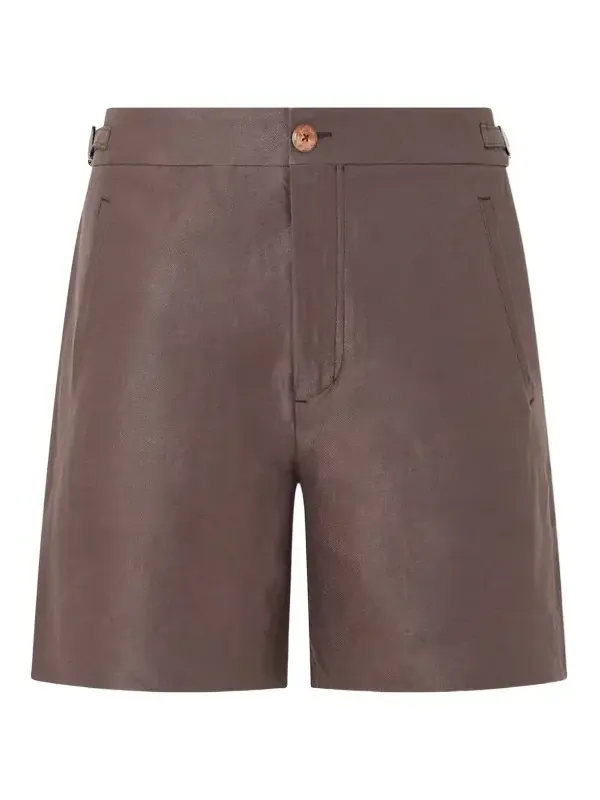 God’s True Cashmere Straight-Leg Linen-Twill Shorts - Men