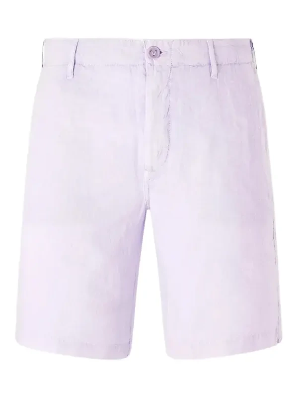 Straight-Leg Garment-Dyed Linen Shorts - Men