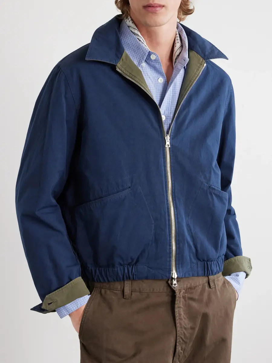 Drake's Cotton Blouson Reversible Jacket - Men | Thumbnail 6