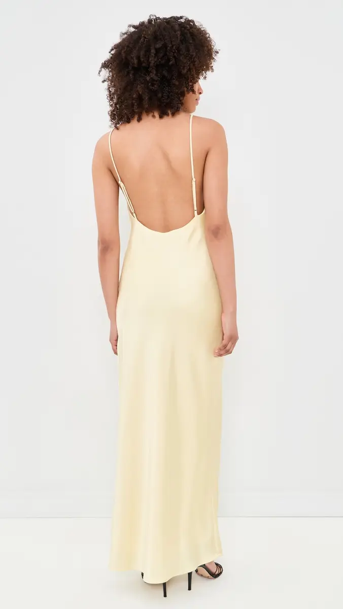 Line & Dot Emel Maxi Dress Light Yellow | Thumbnail 3 Line & Dot Emel Maxi Dress Light Yellow | Thumbnail 3
