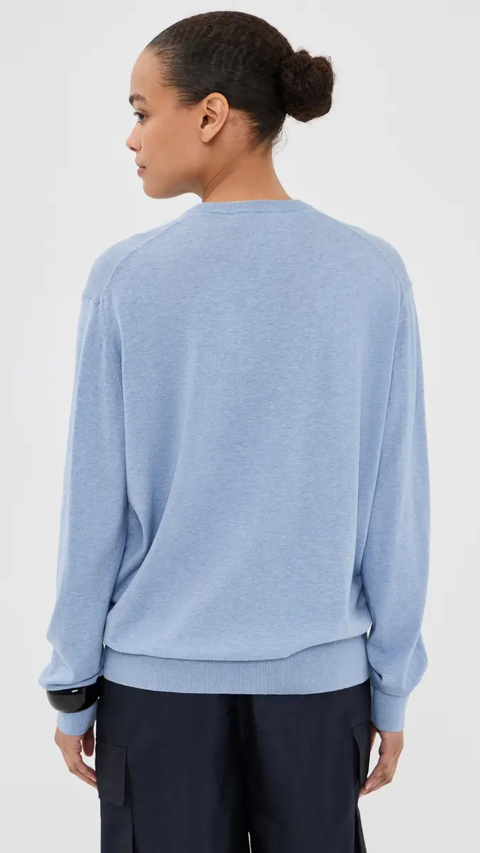 Tibi Super Fine Gauge Perfect V Neck Pullover | Thumbnail 4 Tibi Super Fine Gauge Perfect V Neck Pullover | Thumbnail 4