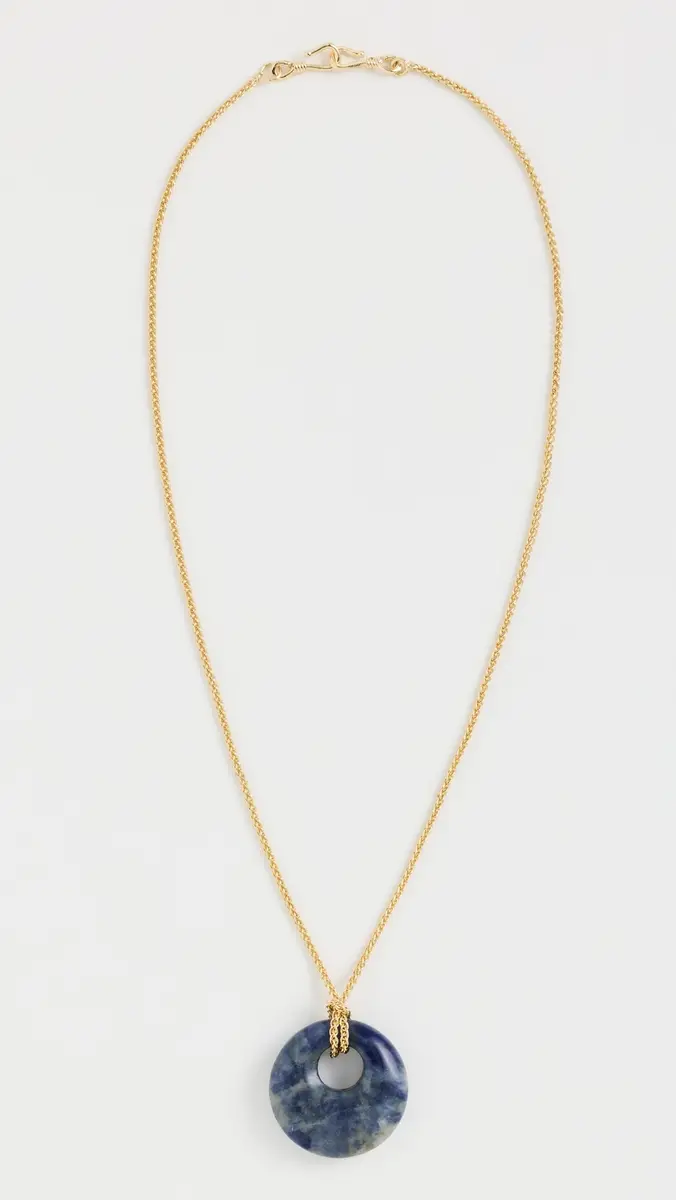 Shashi Lapis Pendant Rope Chain Necklace | Thumbnail 2