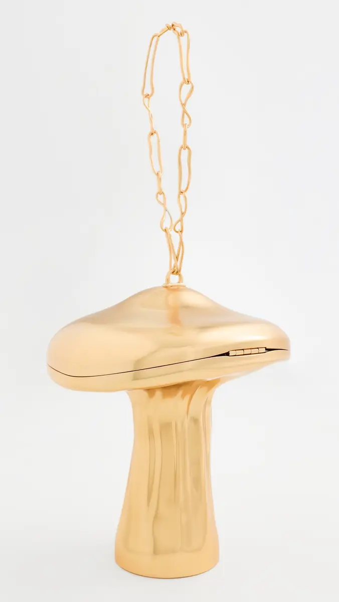 Cult Gaia Fungo Clutch Brushed Brass One Size | Thumbnail 4 Cult Gaia Fungo Clutch Brushed Brass One Size | Thumbnail 4