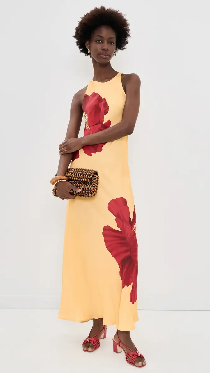 Farm Rio Poppy Flowers Maxi Dress | Thumbnail 5