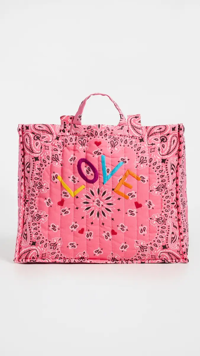CALL IT BY YOUR NAME Quilted Maxi Cabas Tote Bag | Thumbnail 2 CALL IT BY YOUR NAME Quilted Maxi Cabas Tote Bag | Thumbnail 2