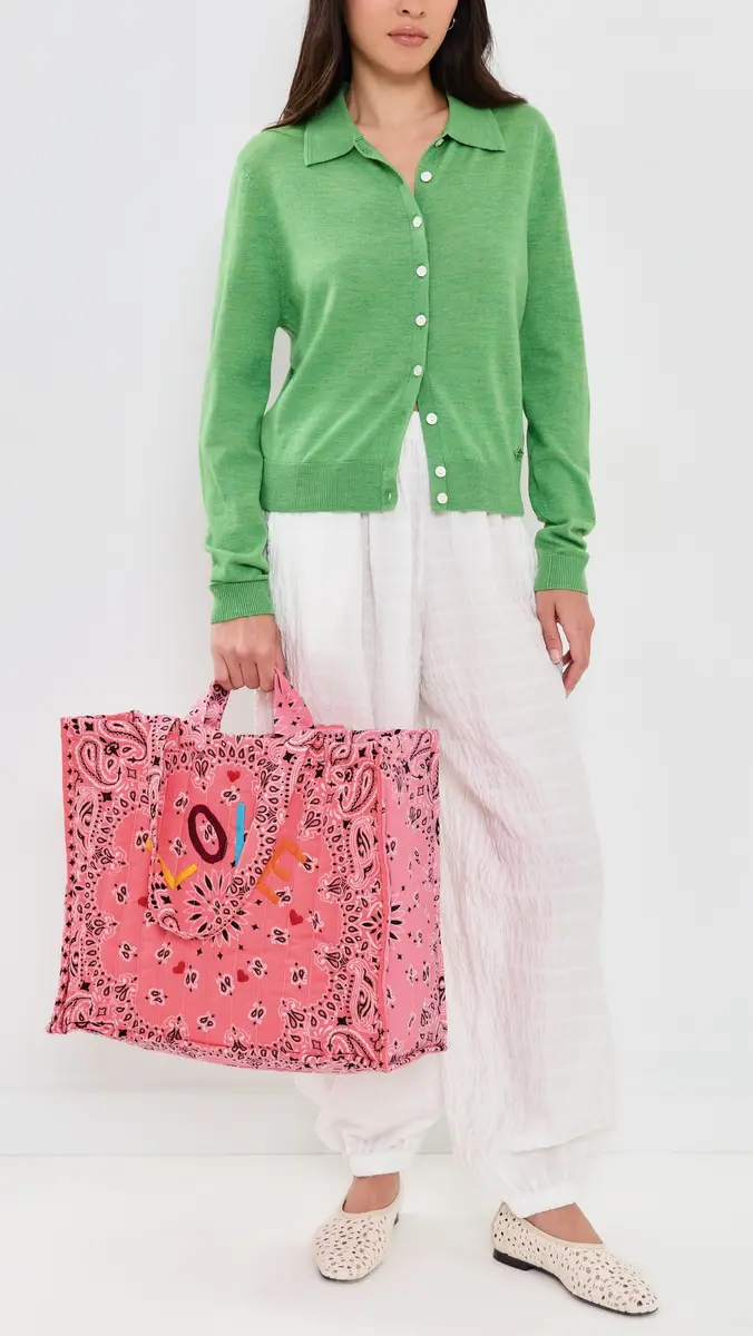 CALL IT BY YOUR NAME Quilted Maxi Cabas Tote Bag | Thumbnail 3 CALL IT BY YOUR NAME Quilted Maxi Cabas Tote Bag | Thumbnail 3