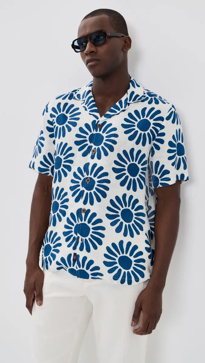 Faherty Linen Camp Shirt | Thumbnail 2