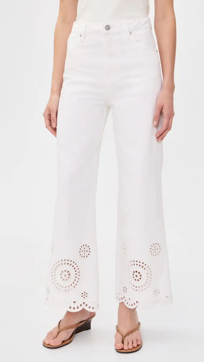 Frame The Eyelet Wide Flare Jeans | Thumbnail 2 Frame The Eyelet Wide Flare Jeans | Thumbnail 2