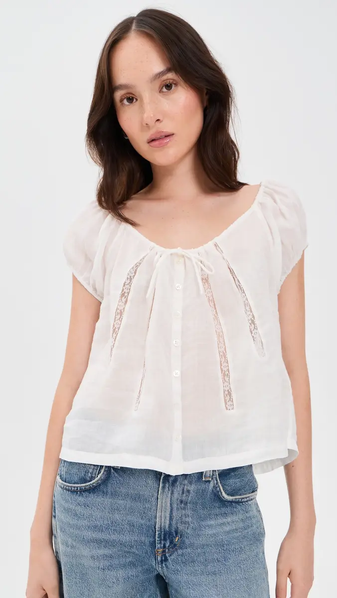Citizens of Humanity Tatev Blouse White | Thumbnail 2 Citizens of Humanity Tatev Blouse White | Thumbnail 2