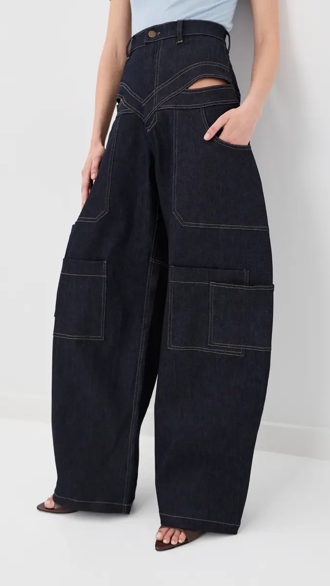 Tolu Coker Banana Pants Navy | Thumbnail 2