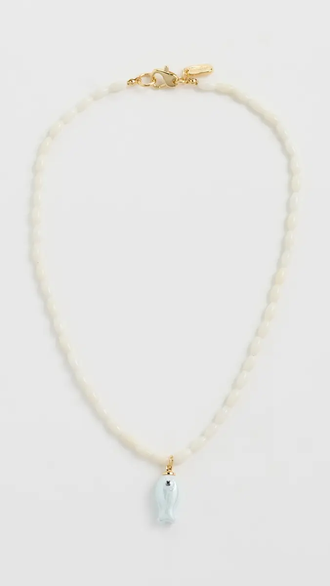Logan Tay Mother of Pearl Beaded Fish Necklace | Thumbnail 2 Logan Tay Mother of Pearl Beaded Fish Necklace | Thumbnail 2