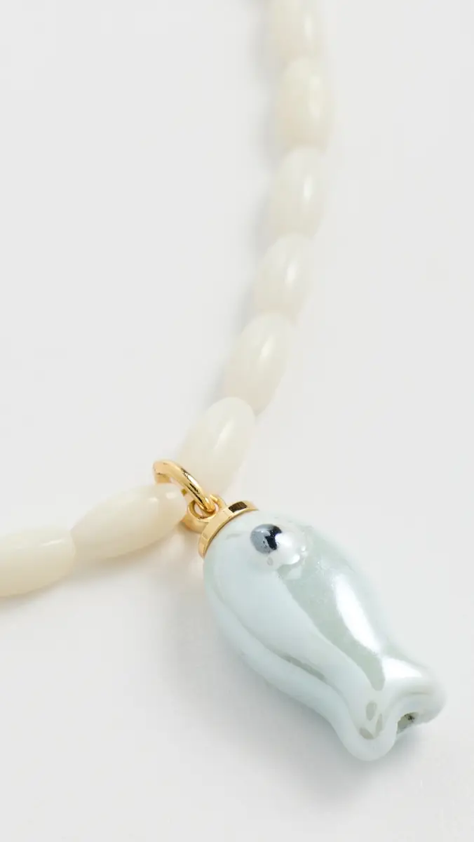 Logan Tay Mother of Pearl Beaded Fish Necklace | Thumbnail 4 Logan Tay Mother of Pearl Beaded Fish Necklace | Thumbnail 4
