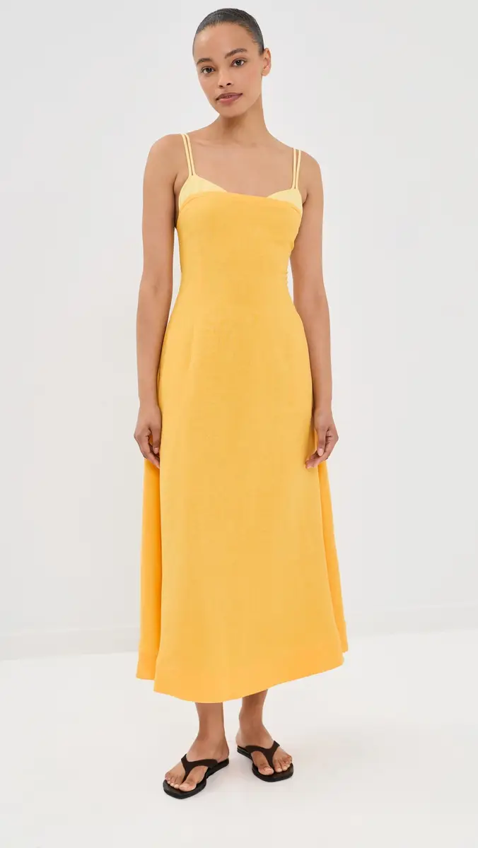 Simkhai Corabeth Colorblock Midi Dress | Thumbnail 2 Simkhai Corabeth Colorblock Midi Dress | Thumbnail 2