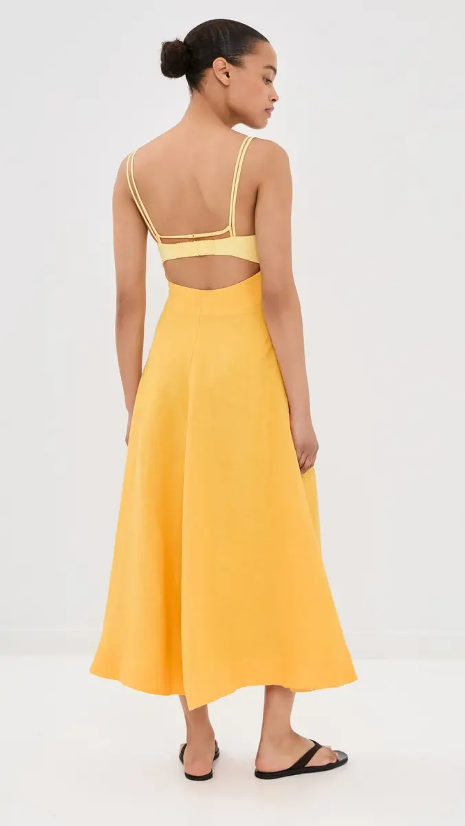 Simkhai Corabeth Colorblock Midi Dress | Thumbnail 3 Simkhai Corabeth Colorblock Midi Dress | Thumbnail 3