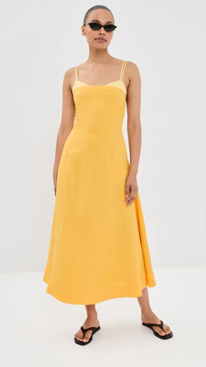 Simkhai Corabeth Colorblock Midi Dress | Thumbnail 5 Simkhai Corabeth Colorblock Midi Dress | Thumbnail 5