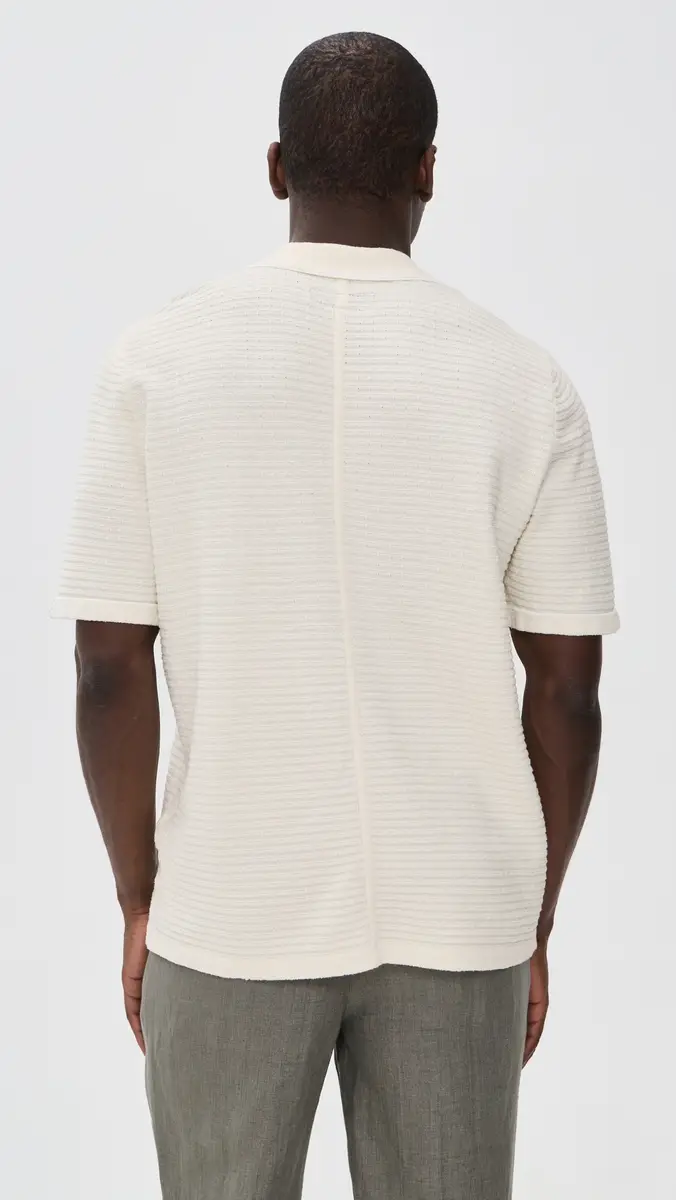 rag & bone Zuma Ottoman Camp Shirt Chalk | Thumbnail 3