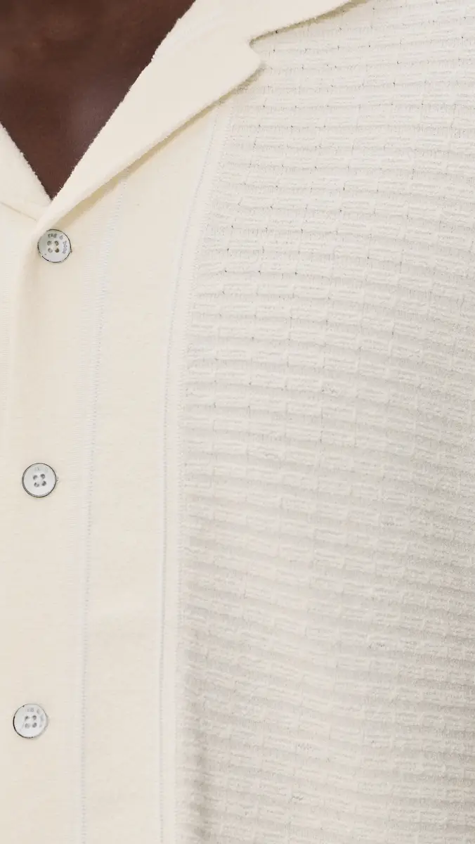 rag & bone Zuma Ottoman Camp Shirt Chalk | Thumbnail 6