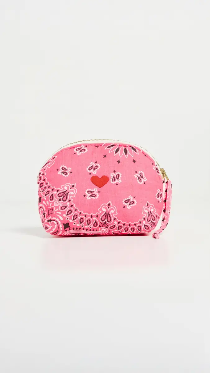 CALL IT BY YOUR NAME Small Coeur Vanity Pouch Strawberry/Pale Pink One Size | Thumbnail 2 CALL IT BY YOUR NAME Small Coeur Vanity Pouch Strawberry/Pale Pink One Size | Thumbnail 2