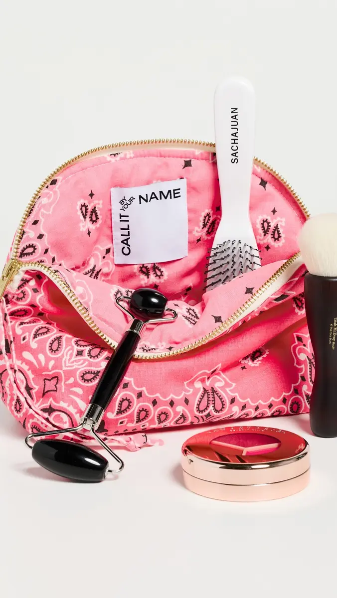 CALL IT BY YOUR NAME Small Coeur Vanity Pouch Strawberry/Pale Pink One Size | Thumbnail 4 CALL IT BY YOUR NAME Small Coeur Vanity Pouch Strawberry/Pale Pink One Size | Thumbnail 4