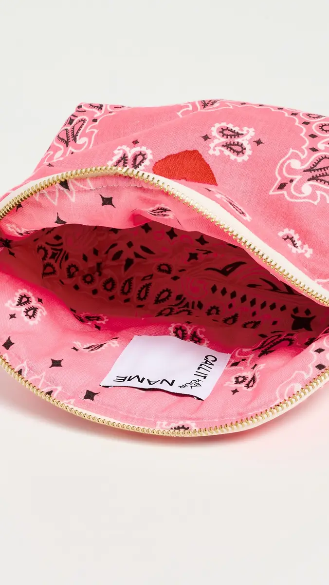 CALL IT BY YOUR NAME Small Coeur Vanity Pouch Strawberry/Pale Pink One Size | Thumbnail 6 CALL IT BY YOUR NAME Small Coeur Vanity Pouch Strawberry/Pale Pink One Size | Thumbnail 6