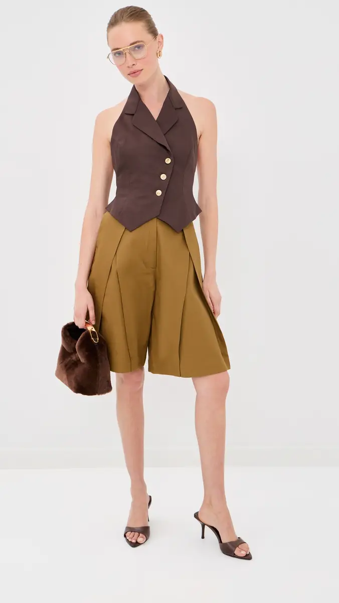 Tolu Coker Halter Waistcoat Top | Thumbnail 5 Tolu Coker Halter Waistcoat Top | Thumbnail 5