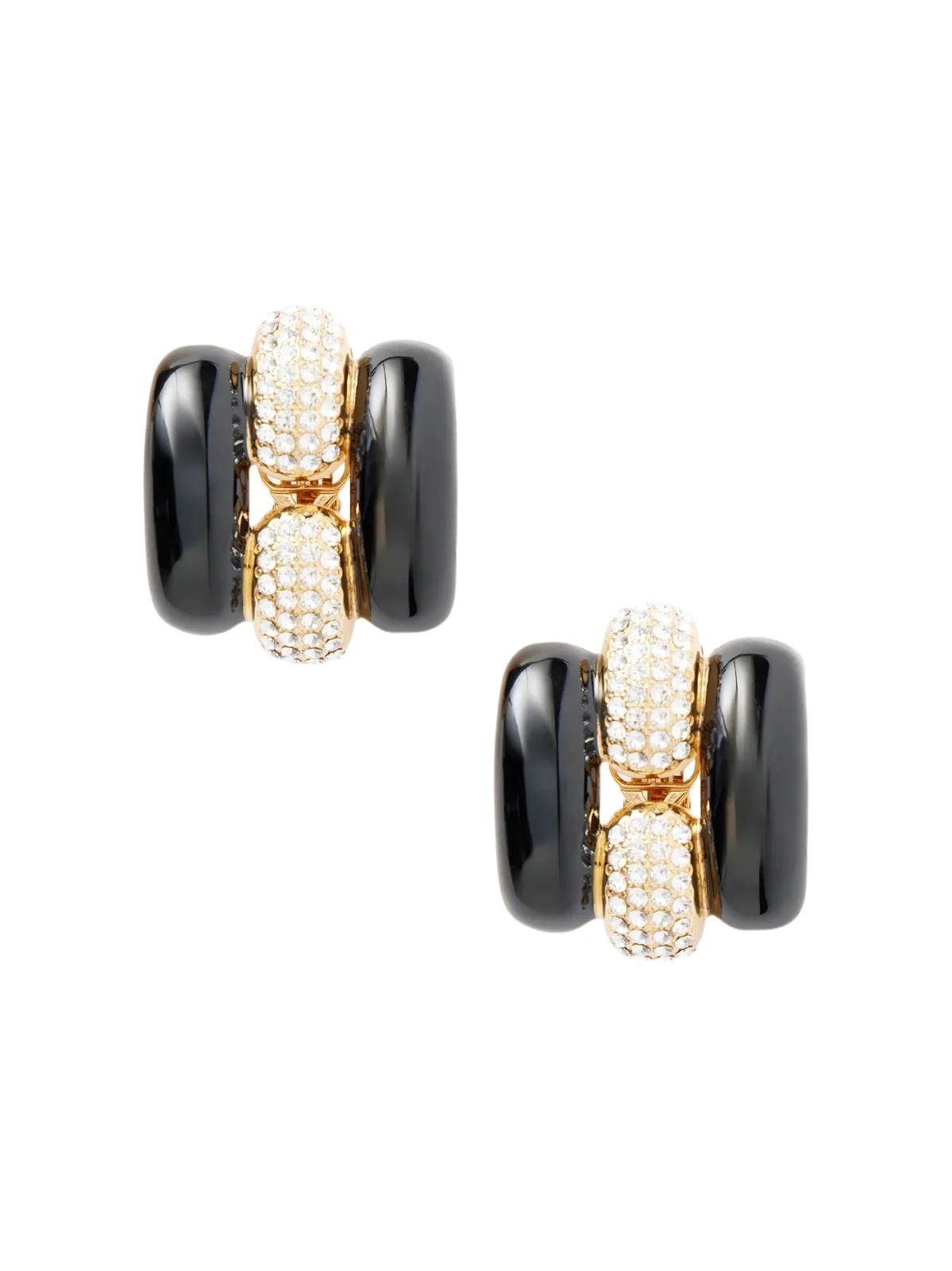 Pas Plus Crystal-embellished Enamel Earrings