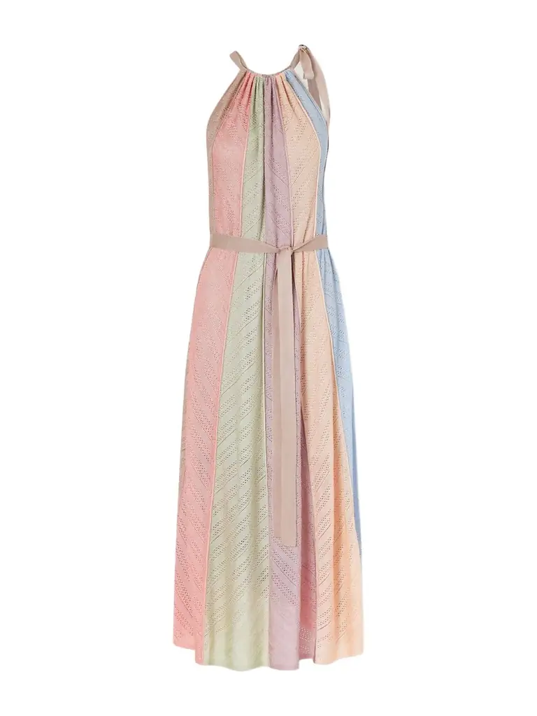 Zimmermann Mahon Splice Halter Mesh Midi Dress | Image 1 Zimmermann Mahon Splice Halter Mesh Midi Dress | Image 1