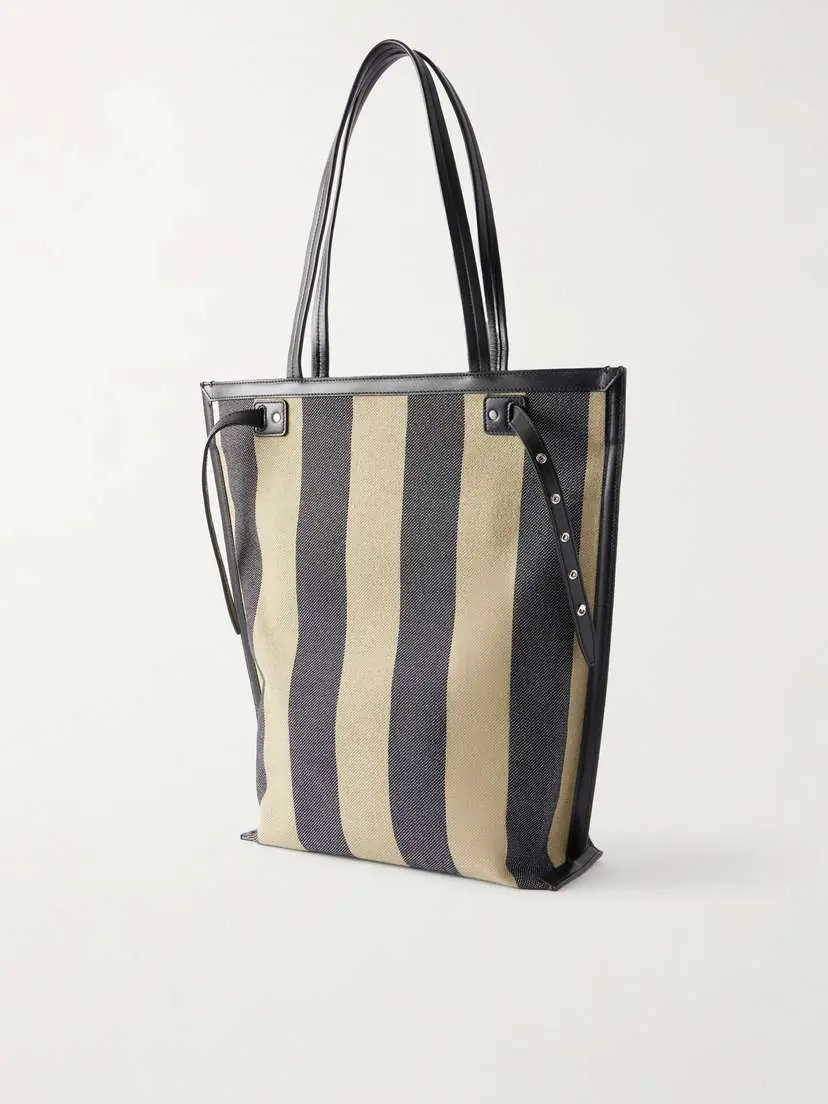 Proenza Schouler North South Days Striped Leather-trimmed Canvas Tote | Thumbnail 4 Proenza Schouler North South Days Striped Leather-trimmed Canvas Tote | Thumbnail 4
