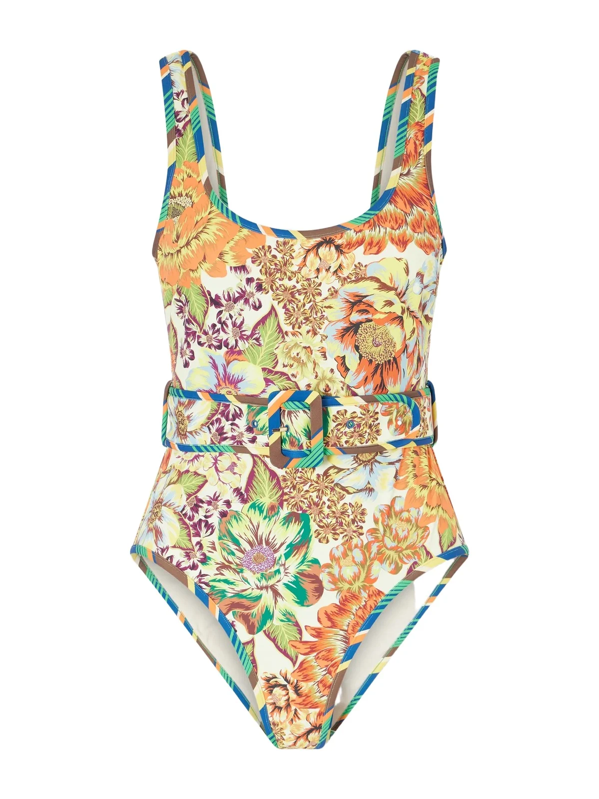 Charlie Belted Floral-print Swimsuit Charlie Belted Floral-print Swimsuit