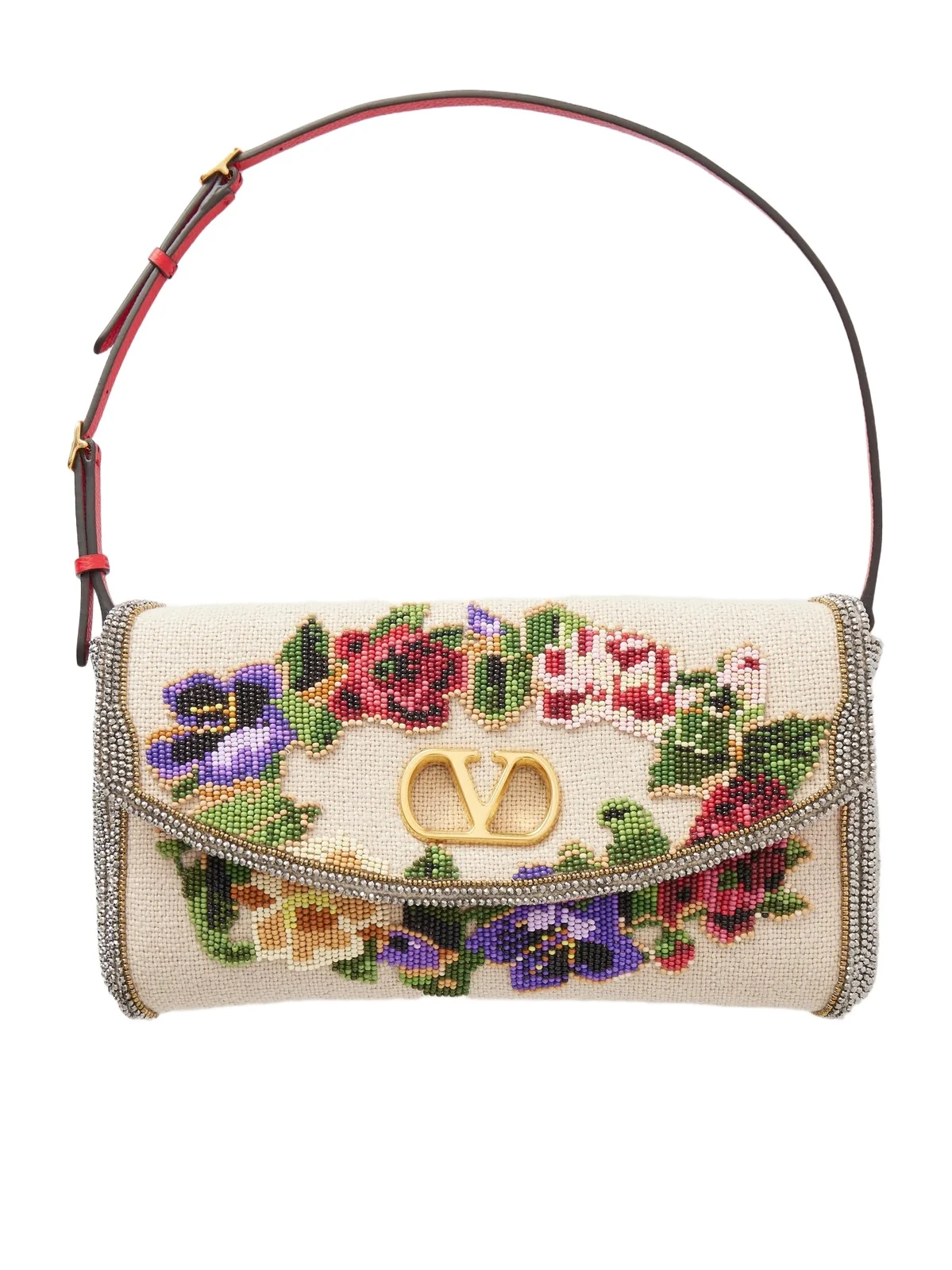 Devain Sequin-embellished Cloqué Shoulder Bag Devain Sequin-embellished Cloqué Shoulder Bag