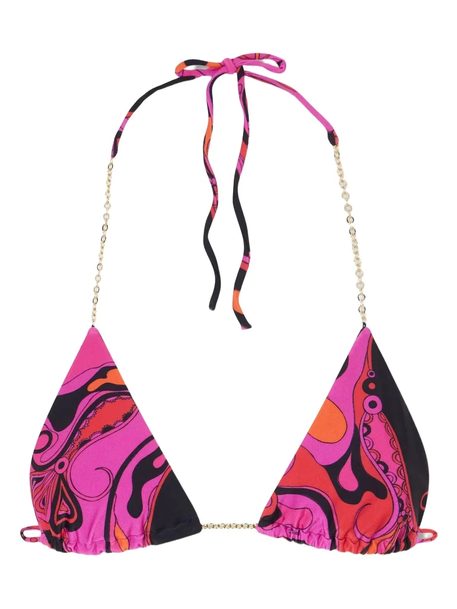 Printed Triangle Bikini Top Printed Triangle Bikini Top