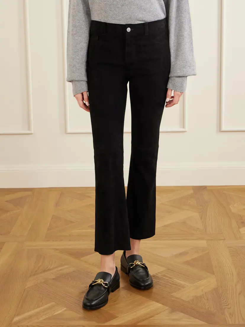STOULS Dean Suede Flared Pants | Thumbnail 3 STOULS Dean Suede Flared Pants | Thumbnail 3