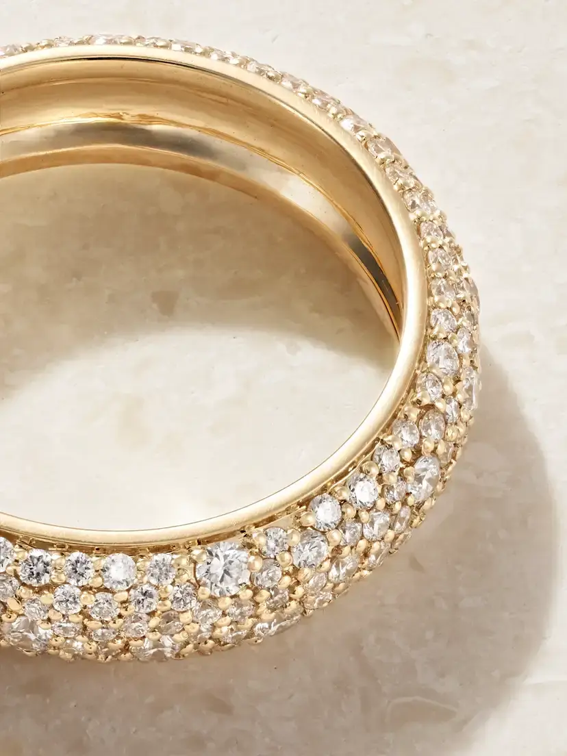 STONE AND STRAND First Spark 14-karat Gold Diamond Ring | Thumbnail 4 STONE AND STRAND First Spark 14-karat Gold Diamond Ring | Thumbnail 4