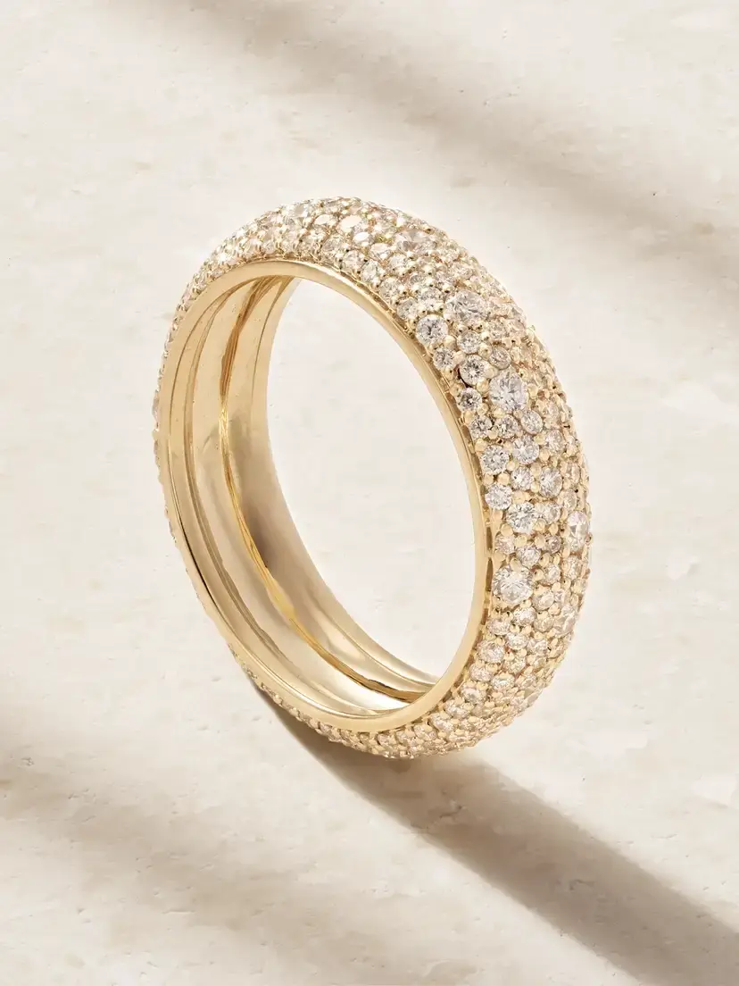 First Spark 14-karat Gold Diamond Ring
